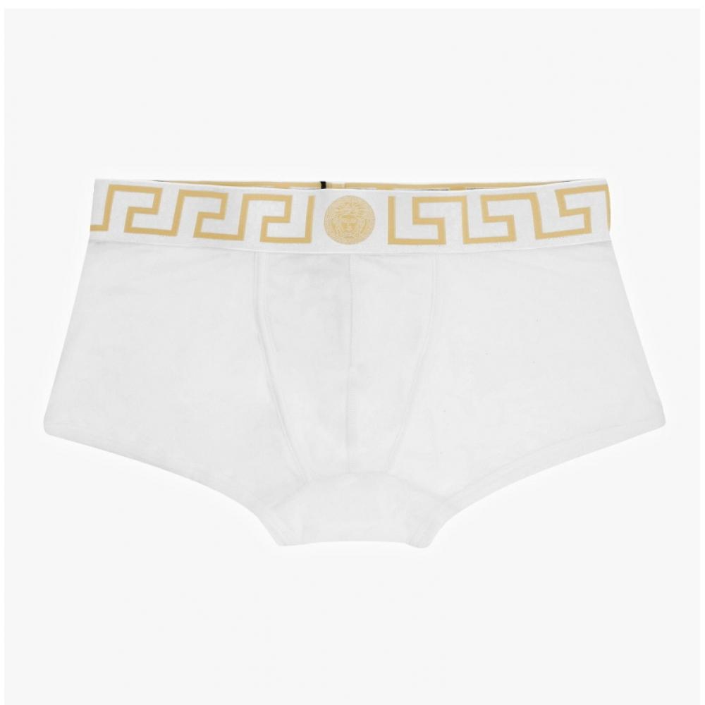 Versace Au10026 1a10011 A81h Greca Border Low Rise Mens Underwear