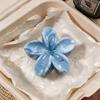 1/6pcs Rendering Frangipani Hair Clip for Woman Elegant Shark Clip Girls Ponytail Clip Hair Clamp Hair Accessories