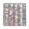 1Pc Christmas Hat Socks Sea Shell Starfish Flower Lily Tulip 3D Acrylic Nail Mold Nail Art Decorations Diy Silicone Nail Art