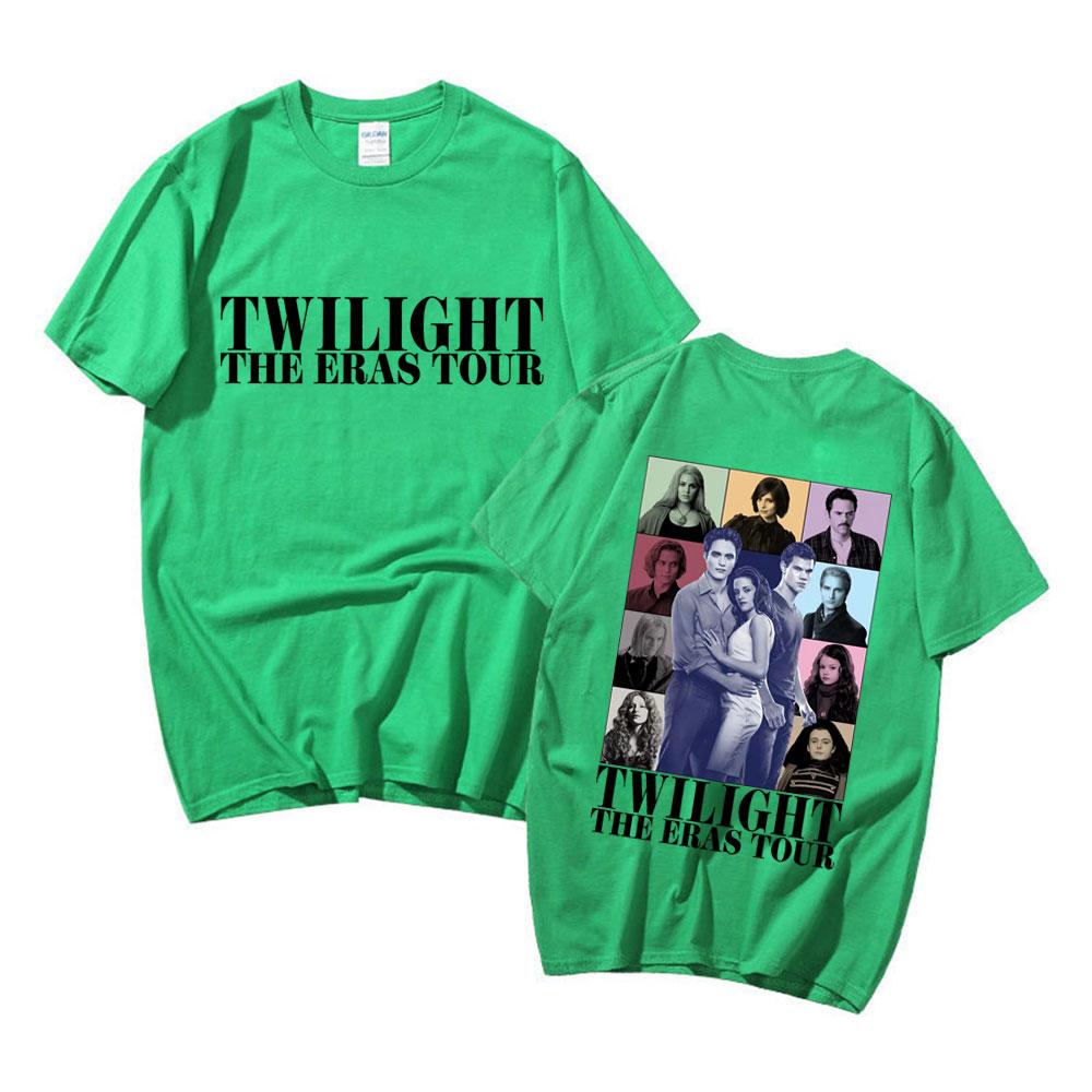 Twilight The Eras Saga Tshirt Bella Jakob Edward 2023 New Graphic Tshirts Unisexs Women Vintage Cotton Cozy Short Sleeve T Shirt