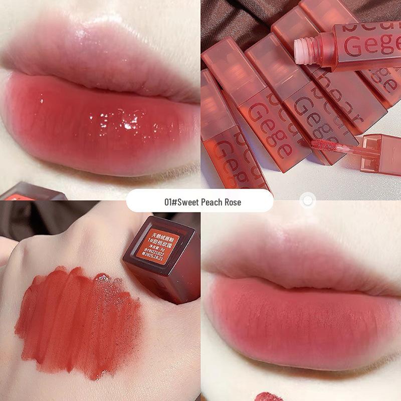 Gege Bear Velvet Lip Glaze: Matte Velvet Lipstick for Autumn/Winter – Student-Friendly Domestic Lip Product