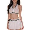 Role Play Anime School Cheerleading Girl Uniform Football Babe Tennis Sprots Two-Piece Top Mini Skirt Outfits Cosplay Costumes
