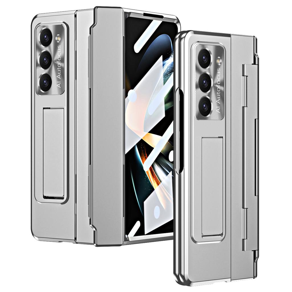 For Samsung Galaxy Z Fold6 5G Case Hinge Protection PC Phone Cover with Kickstand