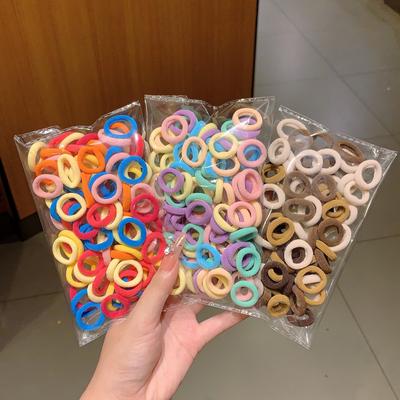 100 Pièces Femmes Filles Coloré Nylon Élastique Chouchous Queue de Cheval Maintien Petit Élastique à Cheveux Bandes Élastiques Accessoires Cheveux