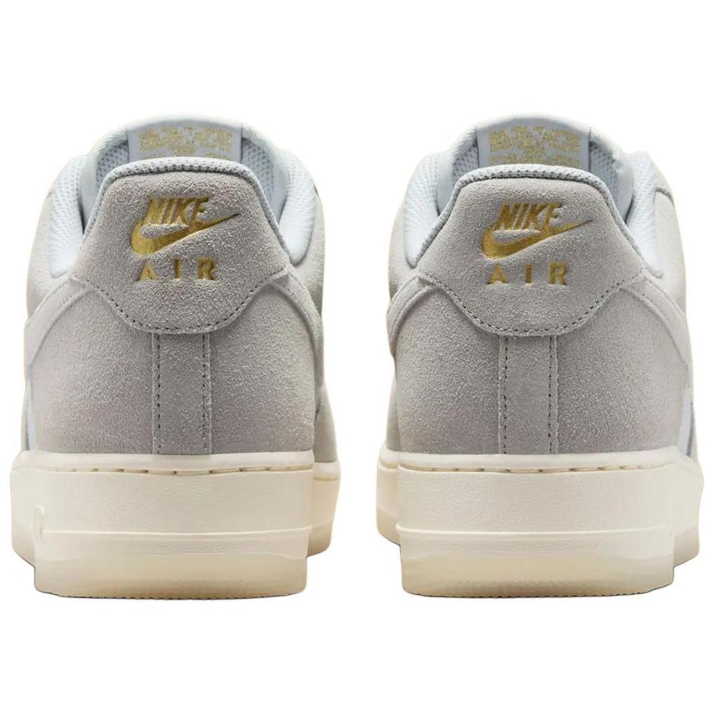 Nike Air Force 1 Low '07 LV8 Light Smoke Grey Metallic Gold Pale Ivory Sneakers FZ5222-001