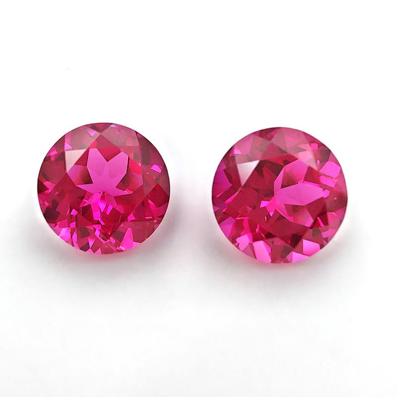 Aocai Bao Shi Lab-Grown Ruby Precision-Cut Loose Stone, AGL Certified Mainstone for Jewelry.