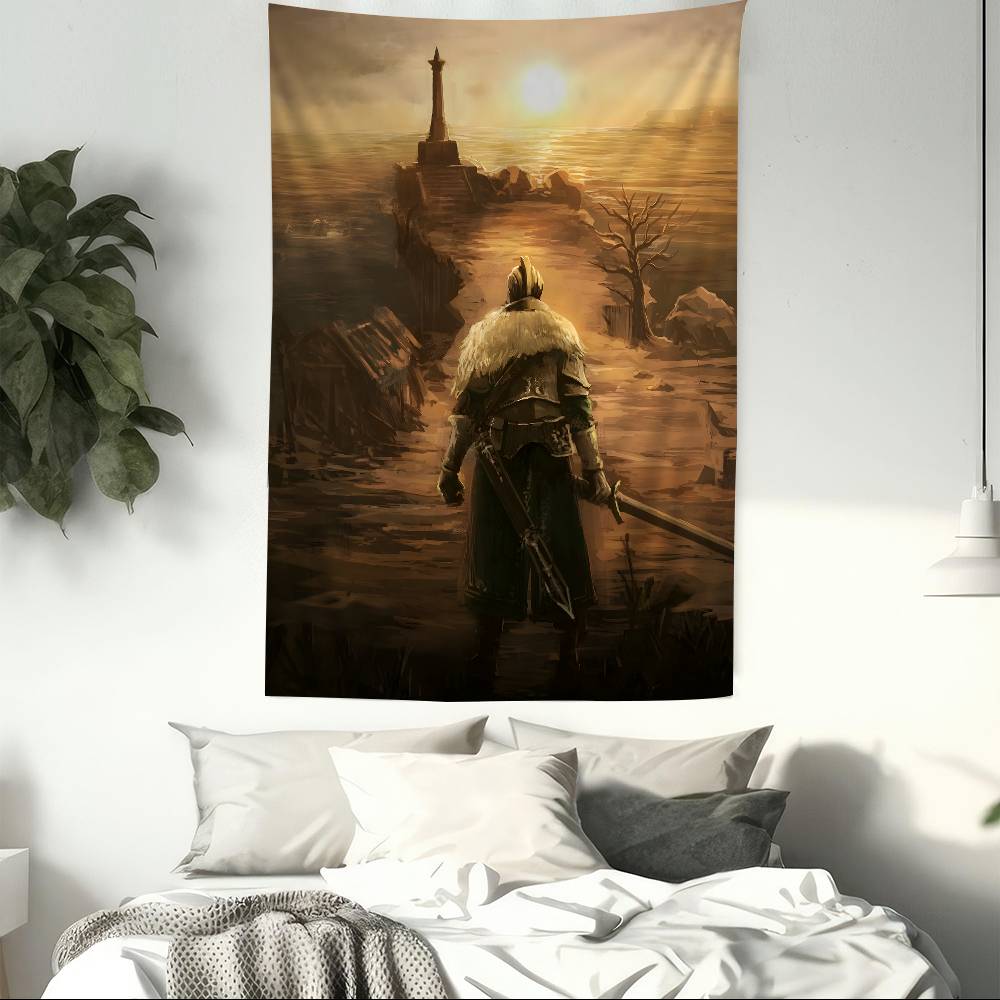 DARK SOULS Adventure Game Hanging Bohemian Tapestry Hanging Tarot Hippie Wall Rugs Dorm Home Decor