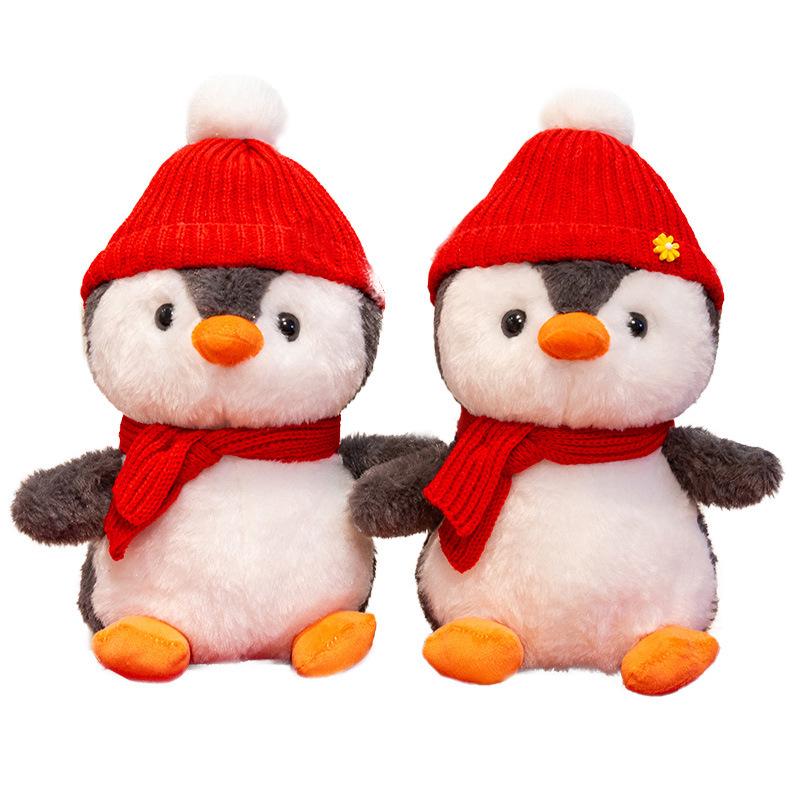 Pair of Penguin Plush Toys for Wedding Bedroom Decoration and Gifts