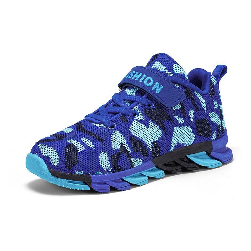 Kinder Camo Trainingsschuhe Outdoor Camps Alter 10-15 Atmungsaktive Mesh Sneaker Mit Klettverschluss