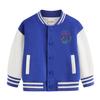 Boys' 2026 Autumn/Winter Fleece Baseball Jacket - Versatile Trendy Top for Big Kids