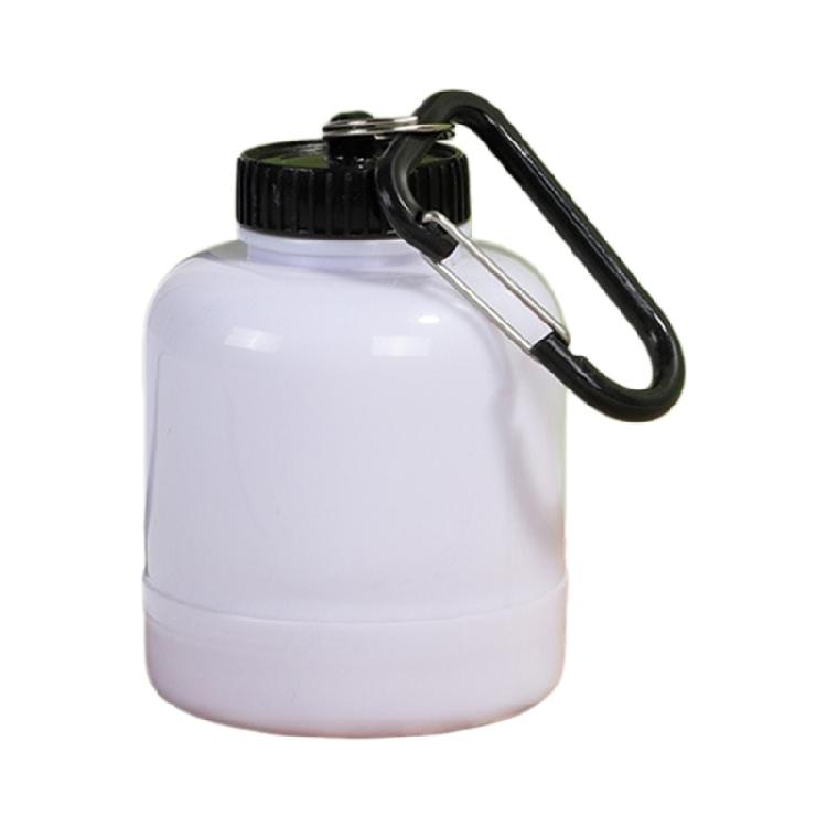 Protein Powder Jar with Carabiner Portables Shakers Cartridges, Suitable for Outdoor Sports, Gym Fitness