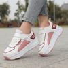 31-40 Children's Plus Size Fashionable Thick Soled Roller Skates Children's Wheeled Sports Shoes Outdoor Sports Shoes