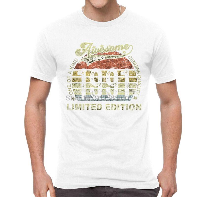 Men's Born In 1991 T-Shirt Streetwear Birthday Tshirt Short Sleeve Cool T Shirt Cotton Tee Oversize