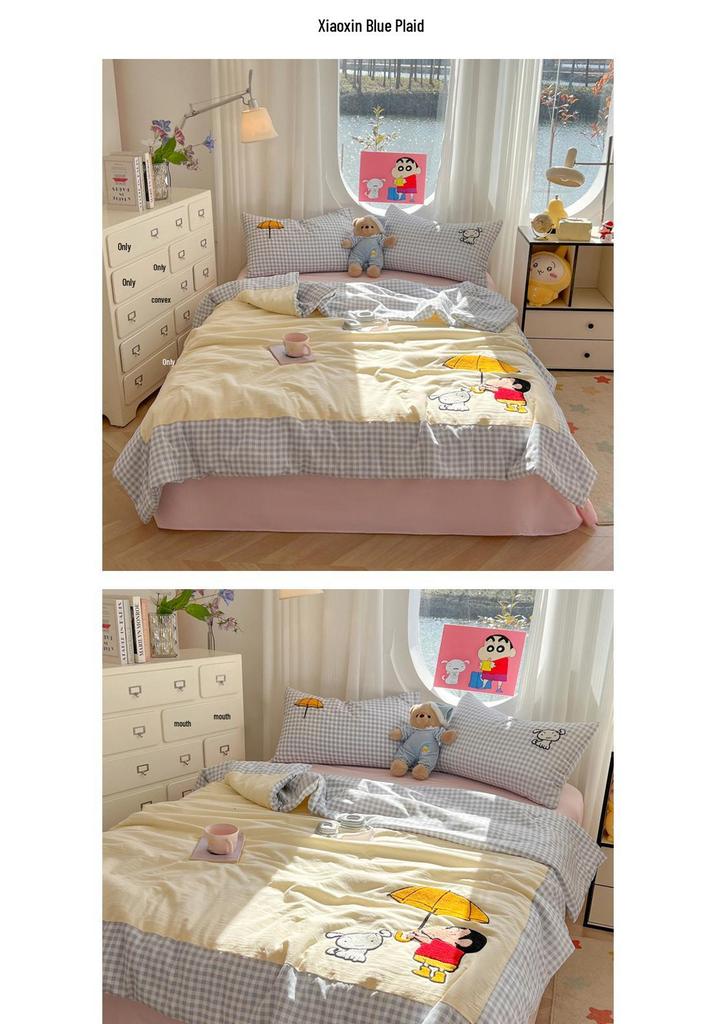 Hello Kitty 2026 Summer Quilt Set: New Style, Air Conditioning Compatible, Machine Washable, Single Student Four-Piece.