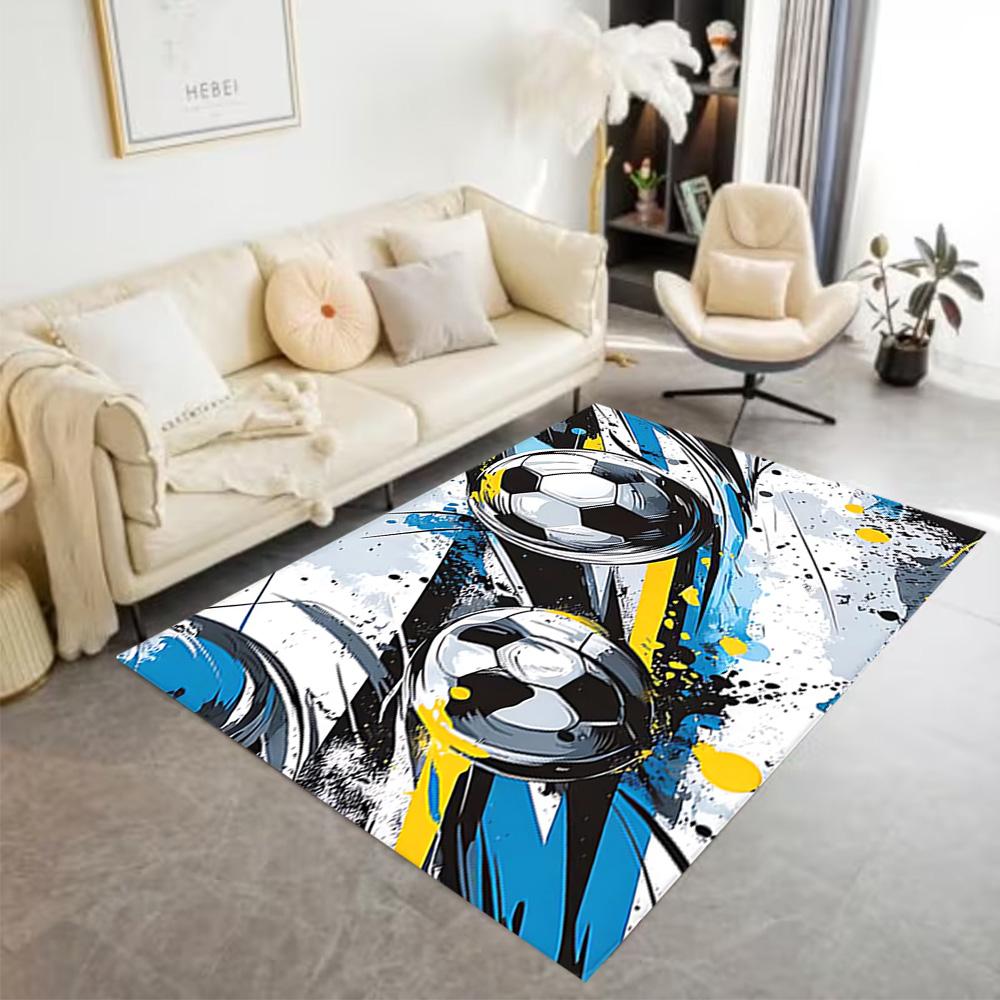 1pc soccer ball rug home carpet design for office decor gift living room bedroom