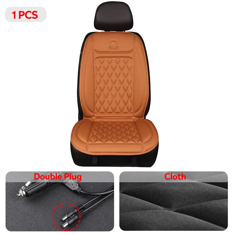 Heated Car Seat Cover 12-24V Universal Car Seat Heater 30'S Fast Heating Pad Thicken Car Heated Seat Cushion Warm Seat Protector