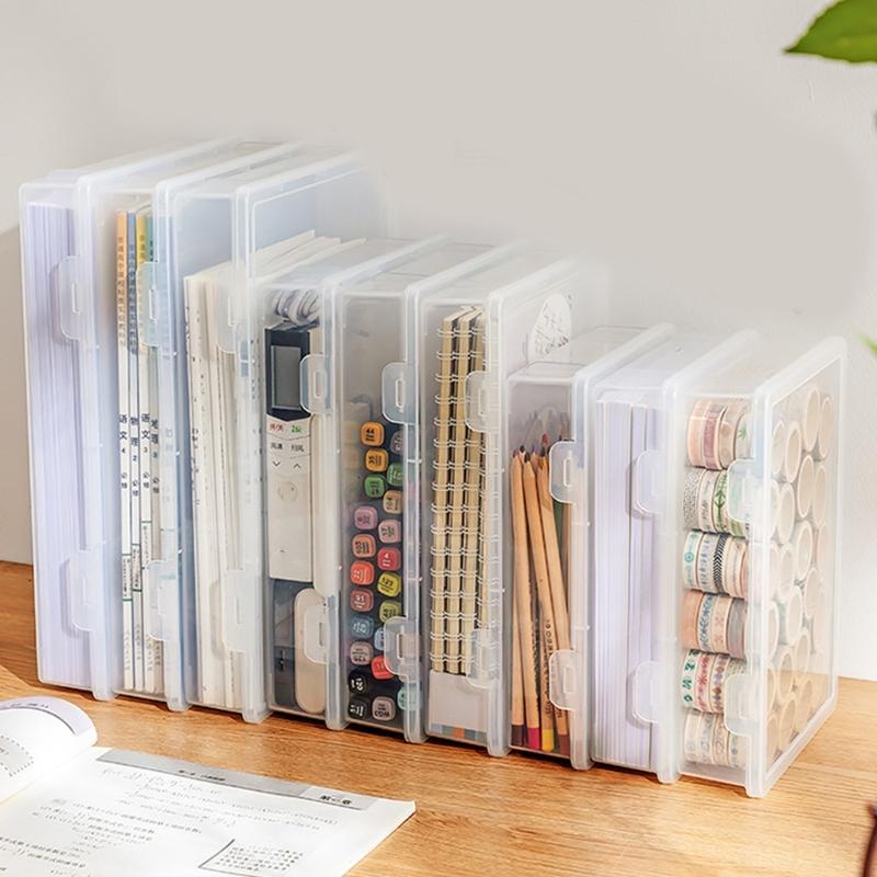 Cutie de depozitare dosare stivuibilă Rezistentă la apă Transparentă Organizator documente Carcasă Container pentru documente Certificate Caiet