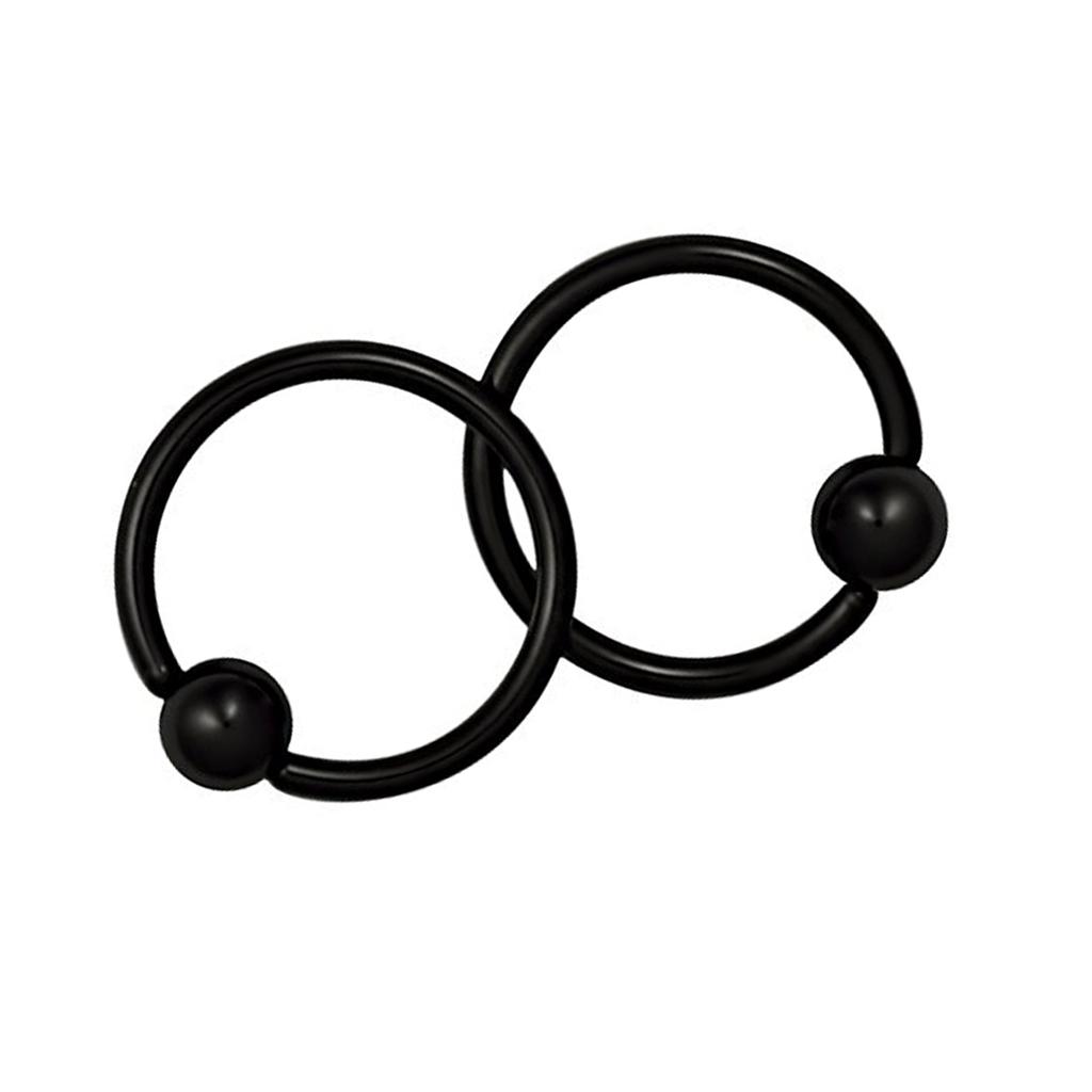 1 paar 16G Stainless Steel Hoop Captive