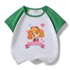 Paw Patrol Girls' Stylish Summer Outfit Set – 2022 Fashionable Short-Sleeve Two-Piece for Small & Medium Children
