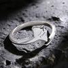 Manta Ray Ring for Women Cute Ocean Sea Animal Adjustable Rings Jewelry Gifts for Girlfriend Wife Mom