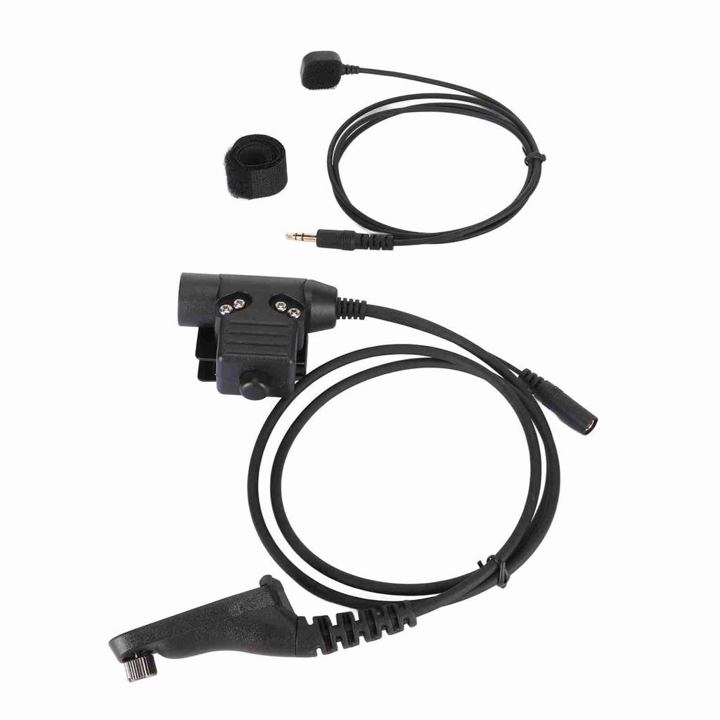 Headphone Adapter High Strength Push to Talk Flexible Adapter Headset Cable Replacement For