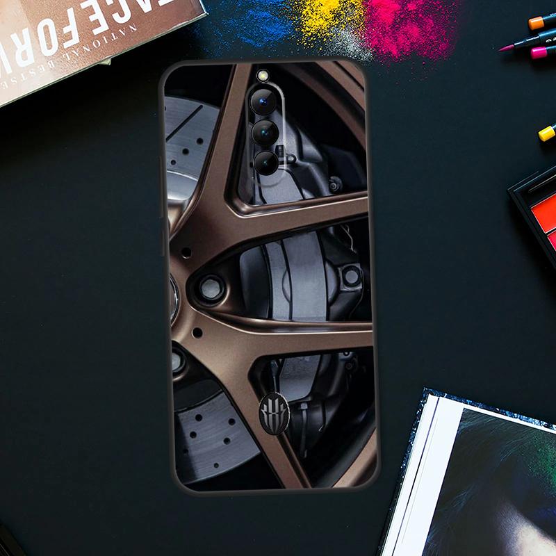 Wheel Racing Car Case For ZTE Nubia Red Magic 9 8 8S Pro Plus RedMagic 6 7 Pro 6S 7S Pro 5S 6R 5G Back Cover