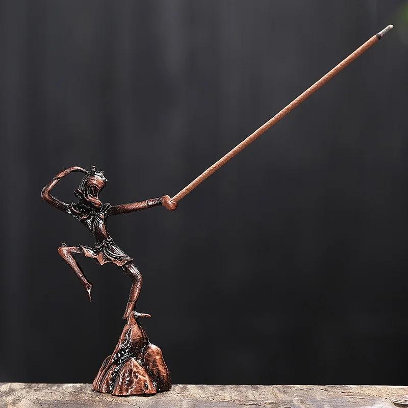 

Красивый Король Обезьян Вставка для благовоний Креативное сиденье Бытовая горелка Сандаловая линия Алоэ Мини-украшение Товары для домашней ароматизации 1