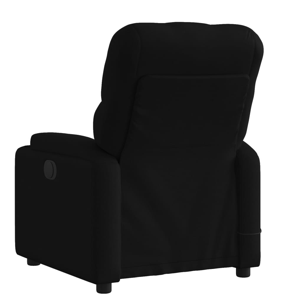Massage Relax Chair Black Fabric