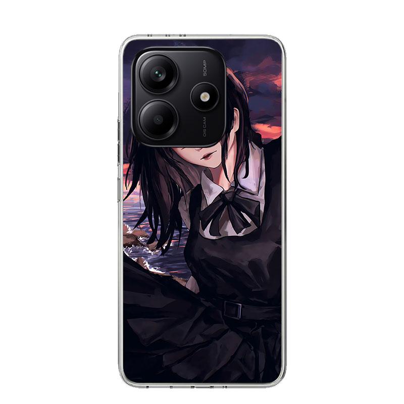 C-Chainsaw Mans Yoru War Devil Phone Case For Xiaomi Redmi Note 15 14 13 12S 12 Pro Plus 11S 11E 11 11T 10S 10 Art Soft Pattern
