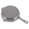 STAUB 26cm Enamel Frying Pan with Cast Iron Handle, Round, Graphite Gray, Induction Compatible, 1222618/40510-616-0
