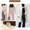 Versatile Beige Resin Coat Buttons: Summer Wear Woolen Round Four-Hole Design for Men and Women