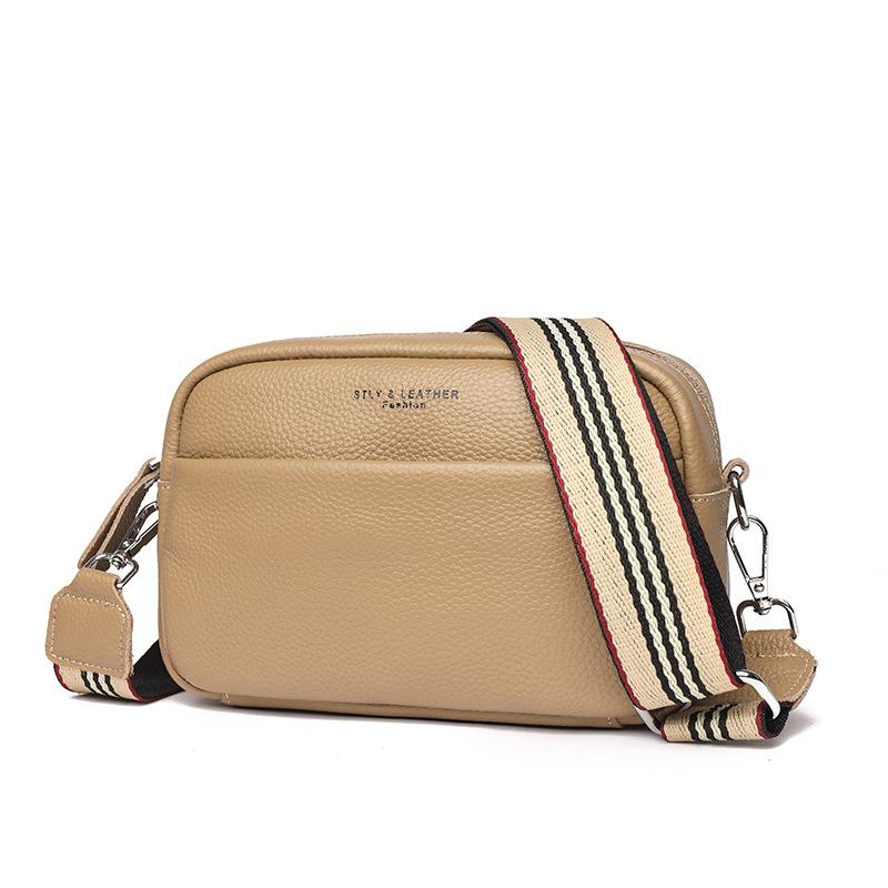 

Кожаная сумка женская новая из первого слоя коровьей кожи с широким плечевым ремнем сумка через плечо женская мягкая кожа повседневная сумка-мессенджер женская сумка хаки