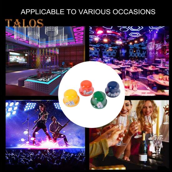 1 Set Dice Cup with 5 Dot Dice Heavy Duty Manual Shaker Cup Bar Party KTV Gambling Drinking Board Game Casino Equipment