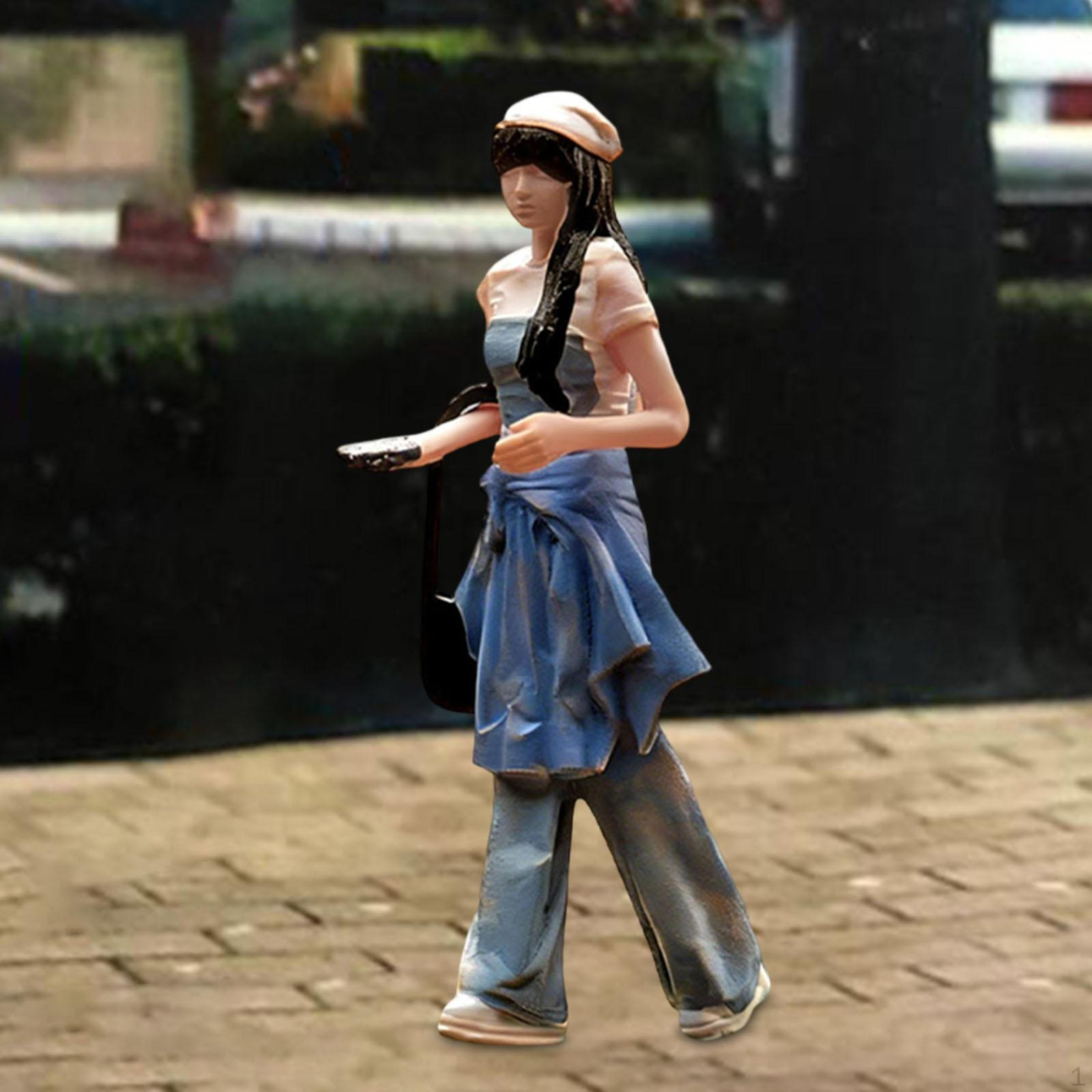 

1/64 Girl Miniature Figure Mini Model Small Painted Tiny Collectibles People Figurine Micro