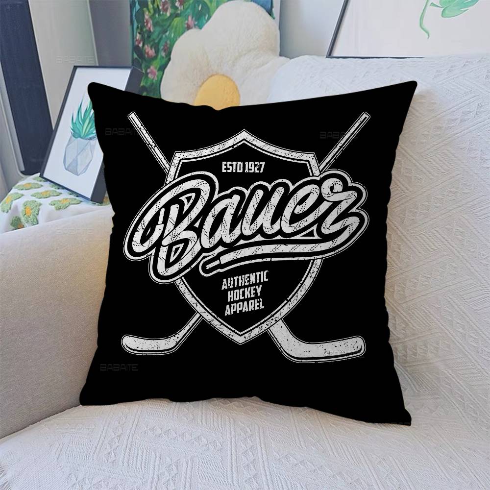 B-Bauer Hockey Maple Design Cushion Cover Happy Autumn Harvest Decor Holiday Decorati Pillow Cover