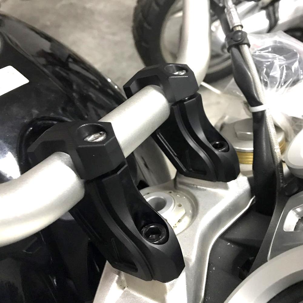CNC Motorcycle Handlebar Riser Handle Bar Clamp ExtendV Adapter Accessories For BMW R NINE T 2014 2015 2016 2017 R NINET R 9T