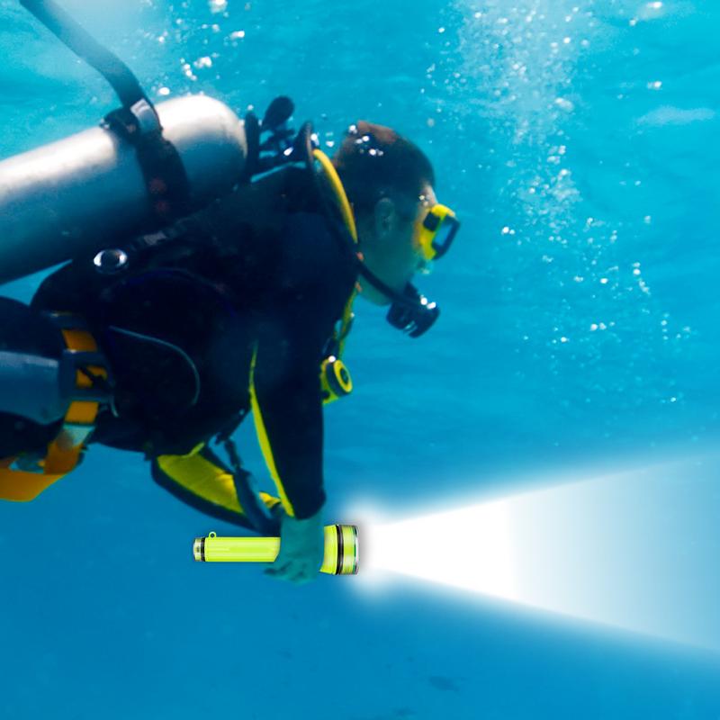 Bright Underwater Flashlight Bright Underwater Flashlight Waterproof Diving Torch 200 Meters Night Dive Lighting Torch With