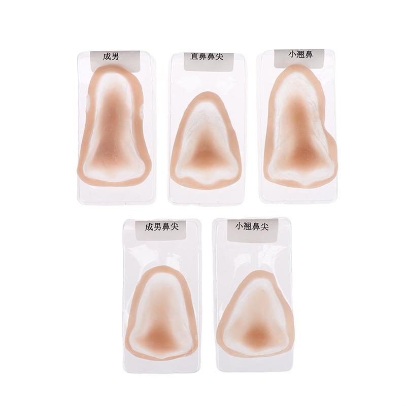 Silikon Make-up Prothetik Nase & Kinn Set 1 Stück Realistische Textur Sicher für tägliches Make-up Halloween Cosplay Filmproduktion
