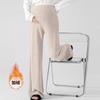 Maternity Glutinous Rice Pants Spring, Autumn and Winter Outer Wear Wide Legs Loose Large Size Casual Fashion Leggings Velvet Thickened Warm