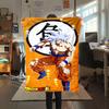 1 Stück Son Goku Druck Flanelldecke, Hohe Qualität für alle Jahreszeiten, Heimdekoration, Wärme und Komfort, Perfekt für Weihnachtsgeschenke