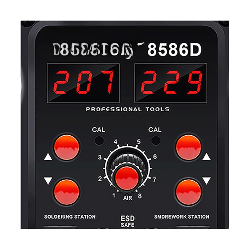 8586D For SMD SMT Welding Repair Desoldering Tools Digital Display BGA Rework Solder Station Soldering Hot Air Gun