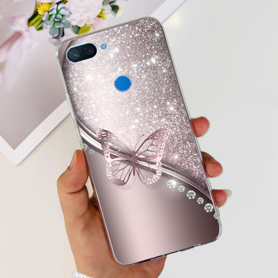 For Xiaomi Mi 8 Lite Case Fashion Soft Silicone Phone Case For Xiaomi Mi 8 SE / Mi 8 Pro Mi8 Lite Clear Tpu Cover Astronaut Capa
