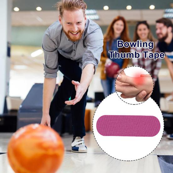 30Pcs Bowling Thumb Tapes Flexible Elastic Breathable Friendly to Skin Bowling Finger Tapes