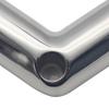 2-Way Pipe Fitting Elbow Marine 110/120/140 Degree Boat Hand Rail Fitting Elbow Pipe Connector 22/25mm with L Shape Hex Key