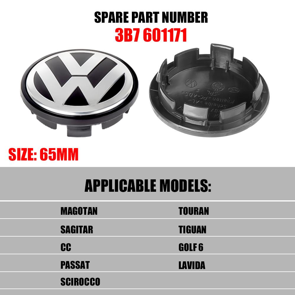 2026 Hot For VOLKSWAGEN VW 4PCS 56MM/65MM/66MM Car Wheel Center Caps Tyre Rim Hub Cap Cover Stickers Badge For Volkswagen VW R G