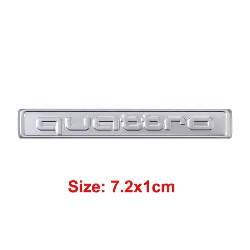 Car Decals Rear Trunk Emblem for 4EIY Quattro RS6 A8 Q2 Q4 A3 A4 S3 S5 Q3 RS7 S7 S6 A6 Side Body Badge Rear Sticker Accessories