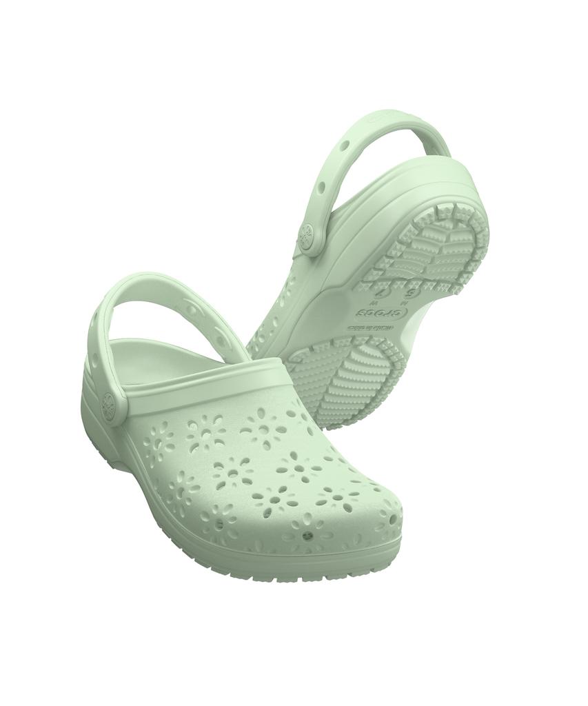 Sabots Classiques Crocs à Découpes Florales - Teinte Jade / 210927-3Yh