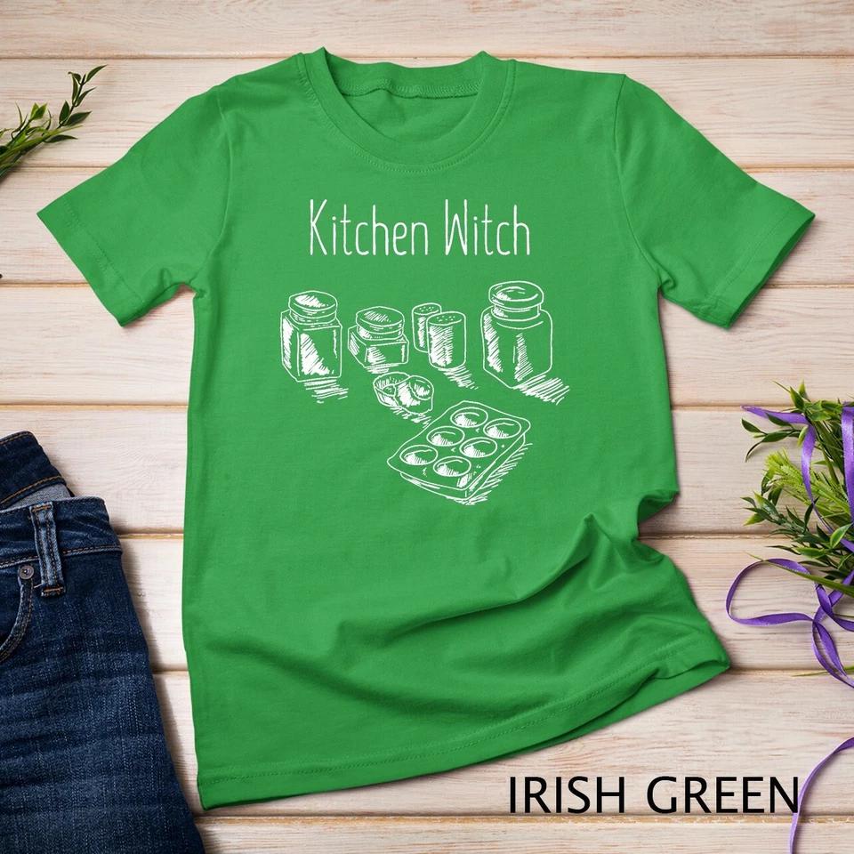 Funny Herbalist Kitchen Witch Halloween Shirt Cooking Gift Unisex T-shirt 4 S