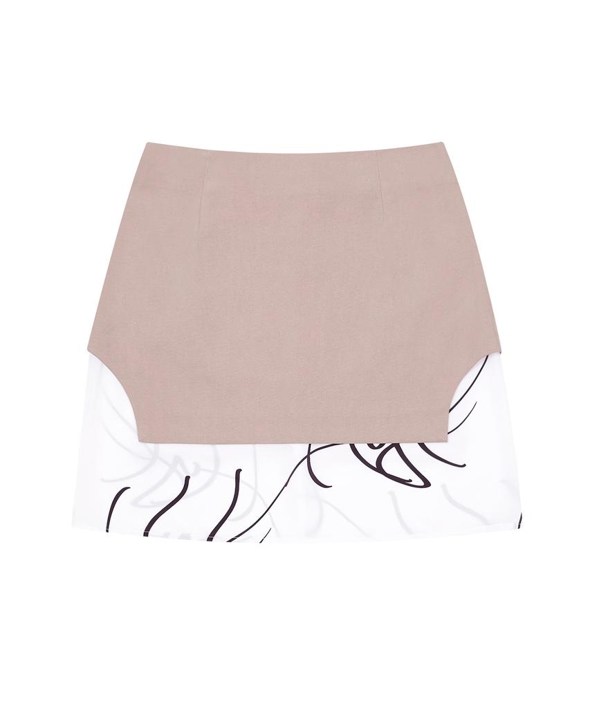 Hye Young Kim Satin Tunic Skirt - Dusty Pink