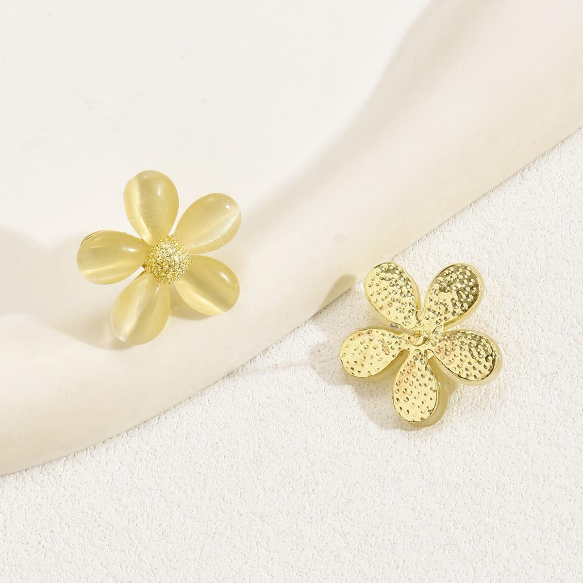 

Серьги-гвоздики с цветком опала литературные и ретро супер яркие серьги-тычинки модный темперамент универсальные трендовые серьги серьги